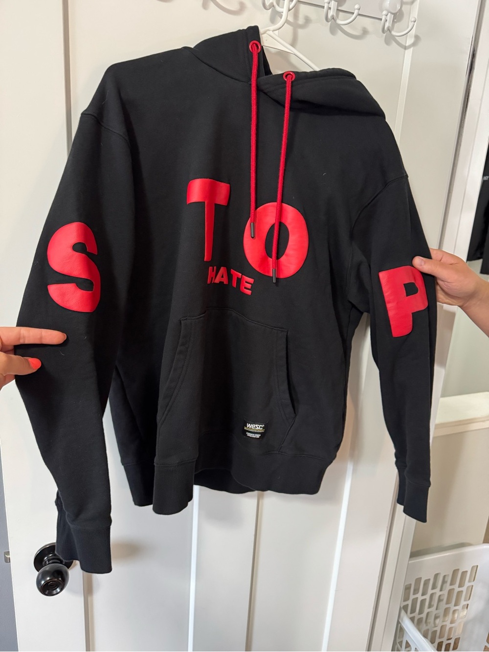 Wesc Black STOP HATE Hoodie